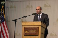 US Labor Secretary shares importance of Columbus Day and American heritage with students and faculty