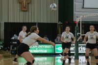 Lady Barons volleyball loses second match of day to Thiel College