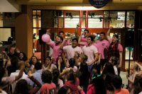 Household attracts crowd with pink-themed dance