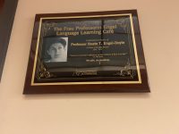 Dedication of language learning café honors late German professor