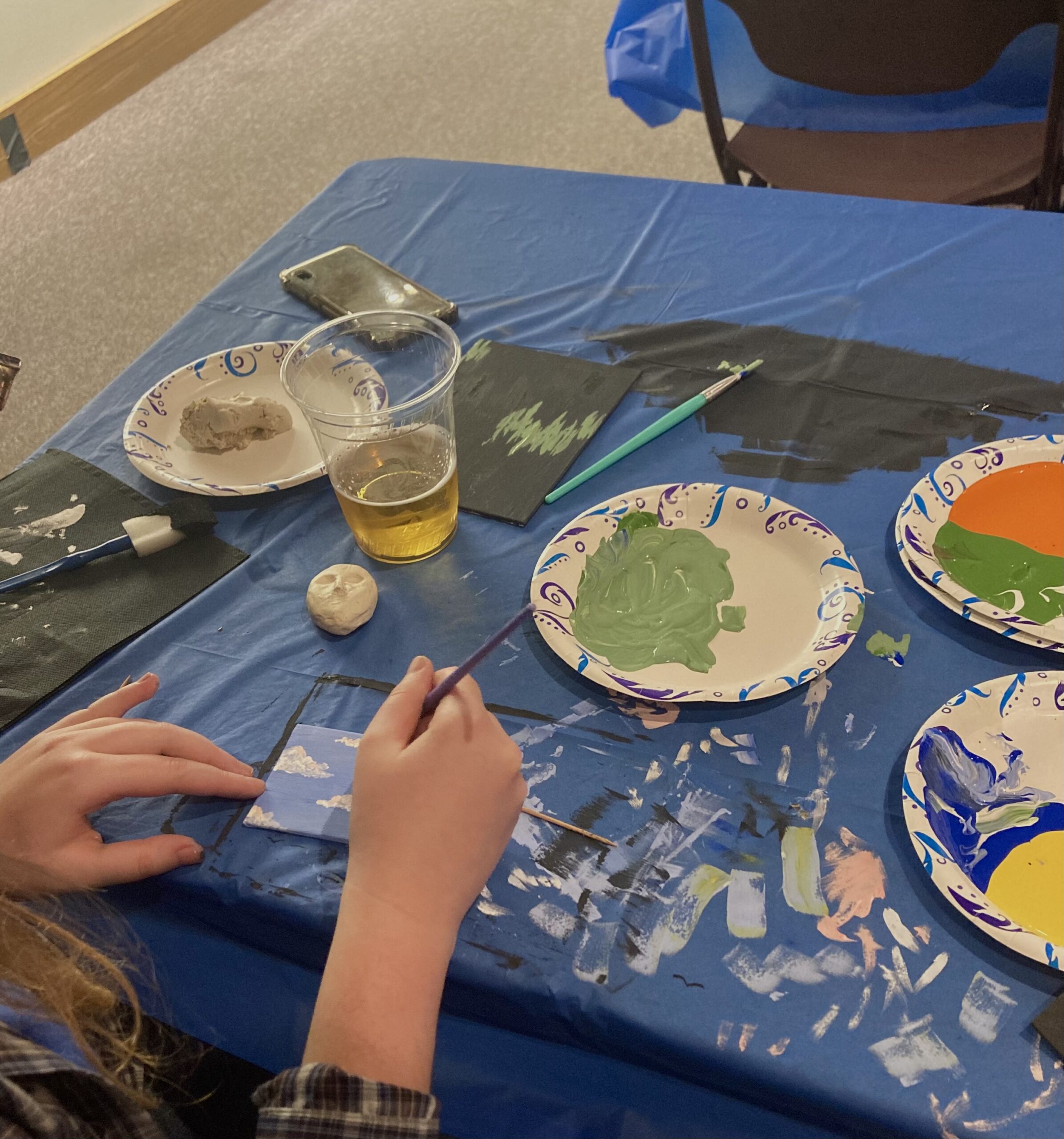 Bob Ross – inspired painting night attracts “ happy little students ”